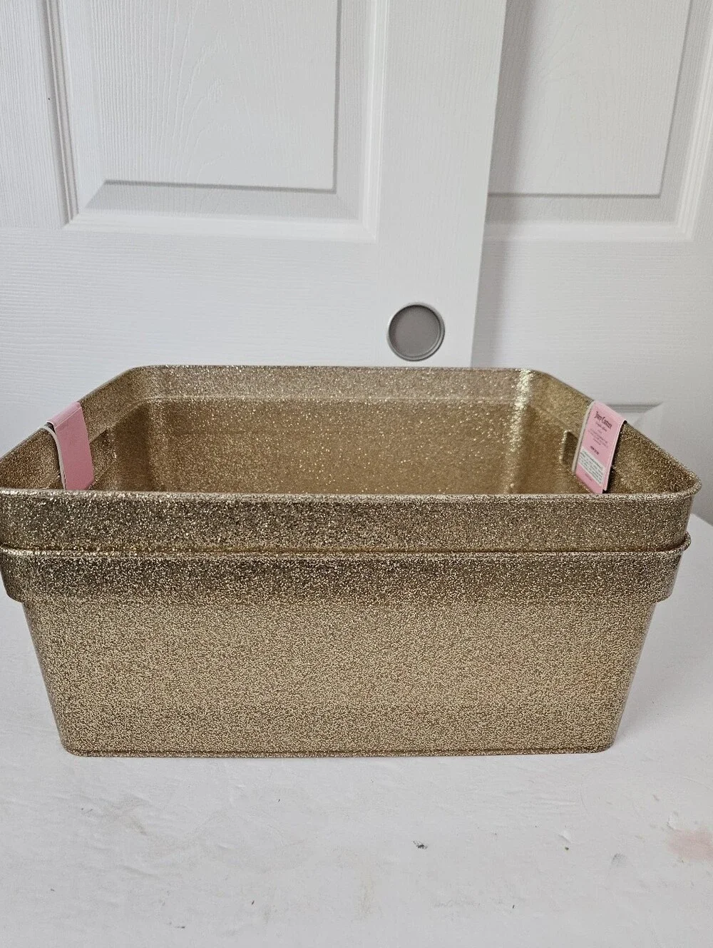 Juicy Couture NWT Set Of 2 Glitter Storage Bins - Picture 3 of 4